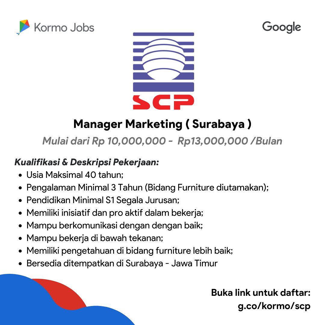 Halo arek-arek Suroboyo!

Ada yang tahu PT. Subaindo Cahaya Polintraco (SCP)? SC...
