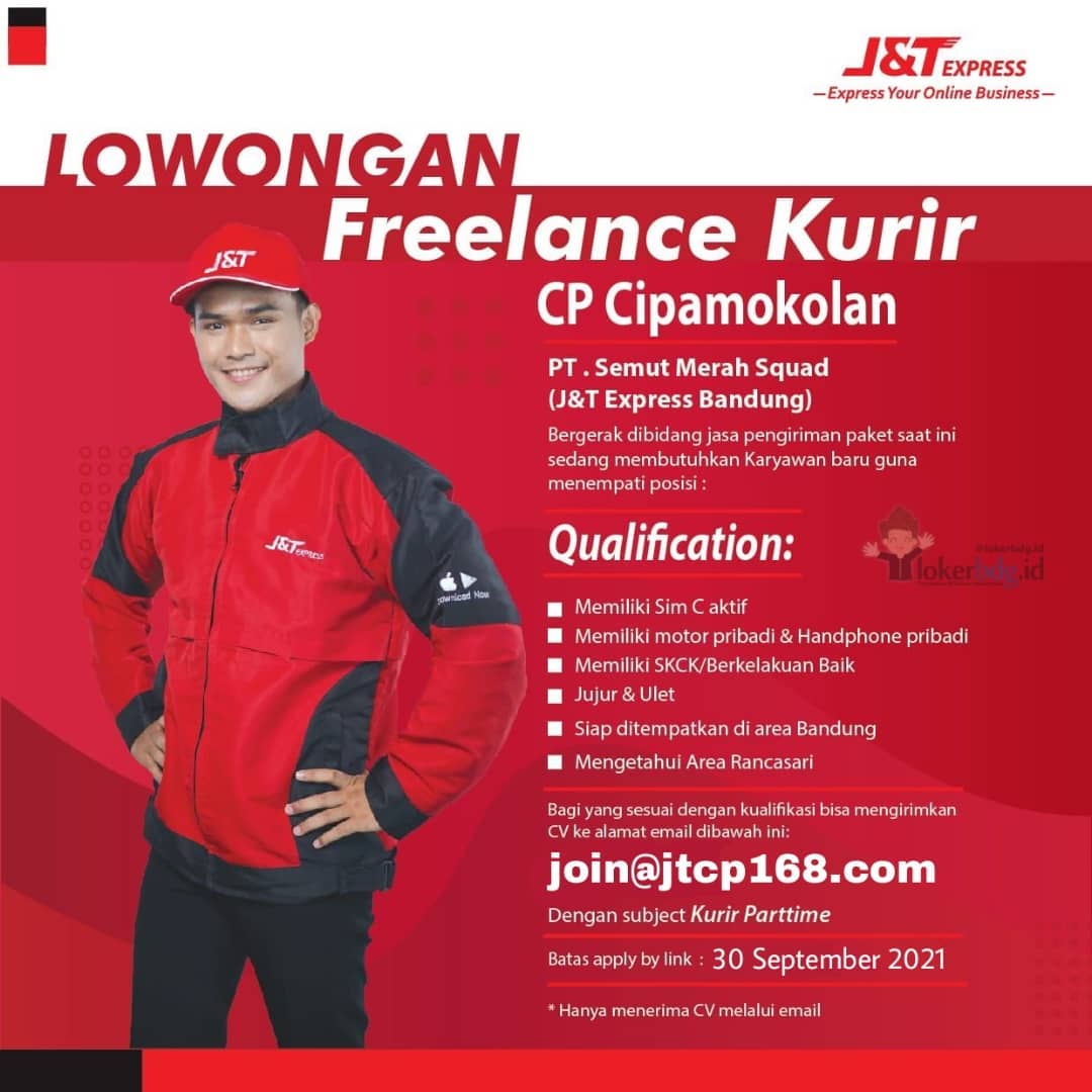PT. Semut Merah Squad (J&T Express Bandung)
CP CIPAMOKOLAN
.
We are hiring
- FRE...