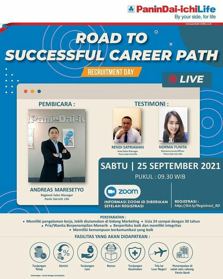 PANIN DAI-ICHI LIFE IS HIRING !!!
.
Motivational Session!!
Sabtu, 25 September 2...
