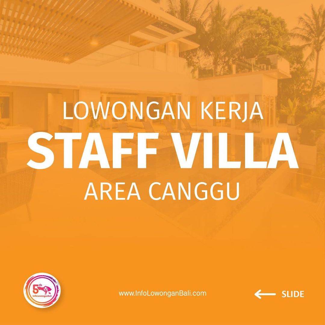 Dibutuhkan segera tukang bersih-bersih untuk villa yang bisa untuk pekerjaan swi...