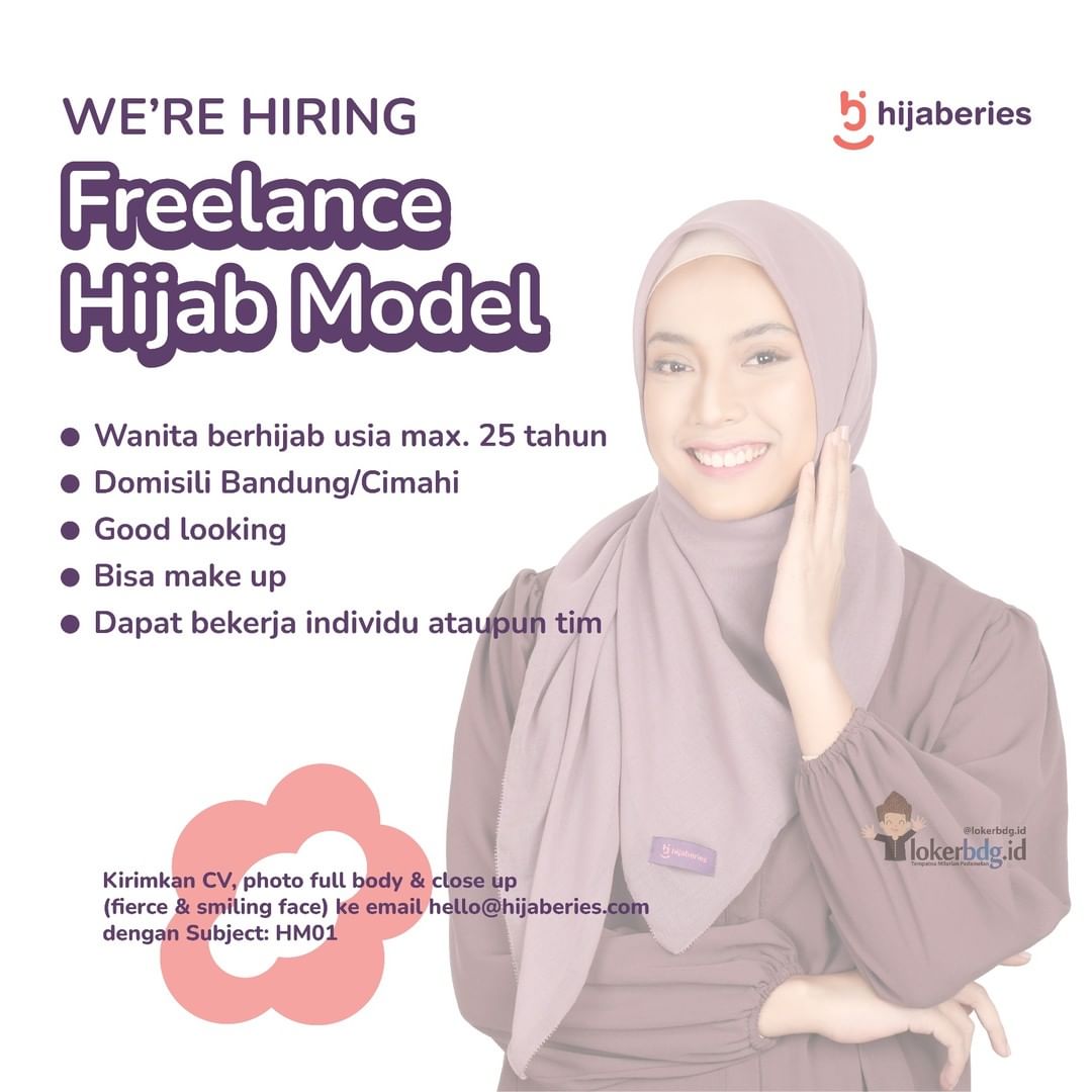 Hijaberies
.
WE'RE HIRING
- Freelance Hijab Model
.
Kualifikasi :
- Wanita berhi...