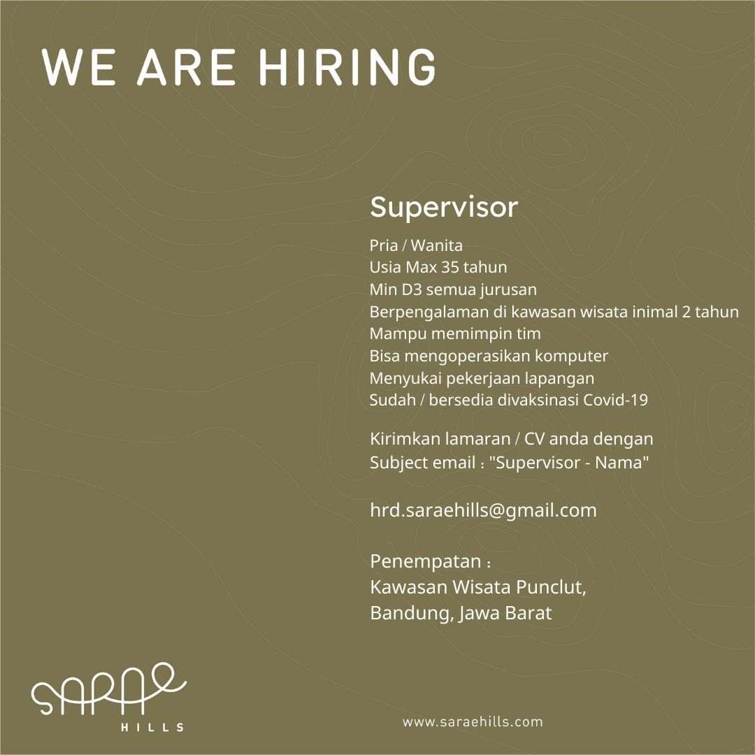 Lowongan Kerja Bandung @lokerbandung

Posisi : Supervisor
Perusahaan : sarae.hil...