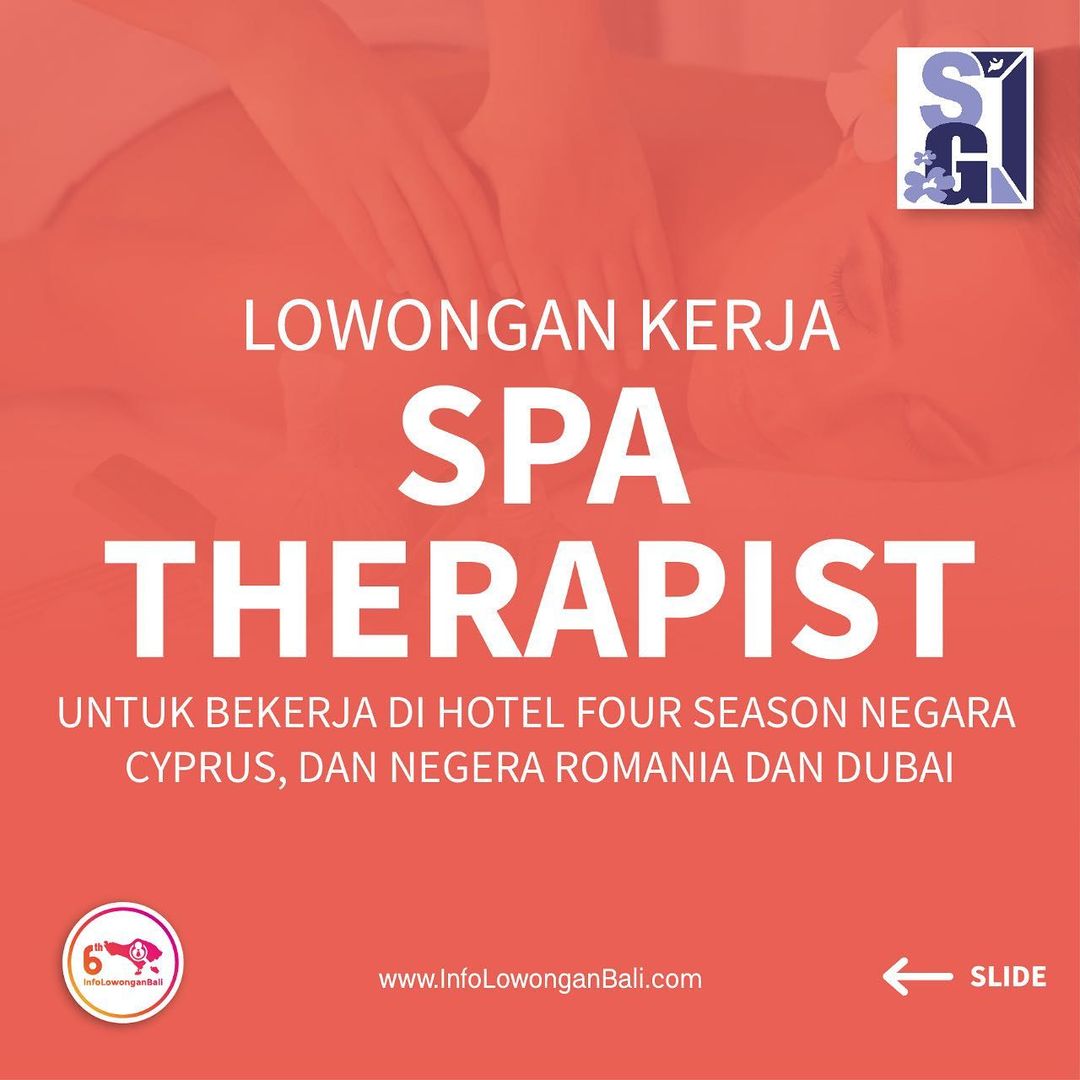 Dibutuhkan 10 female spa therapist untuk bekerja di Hotel Four Season negara Cyp...