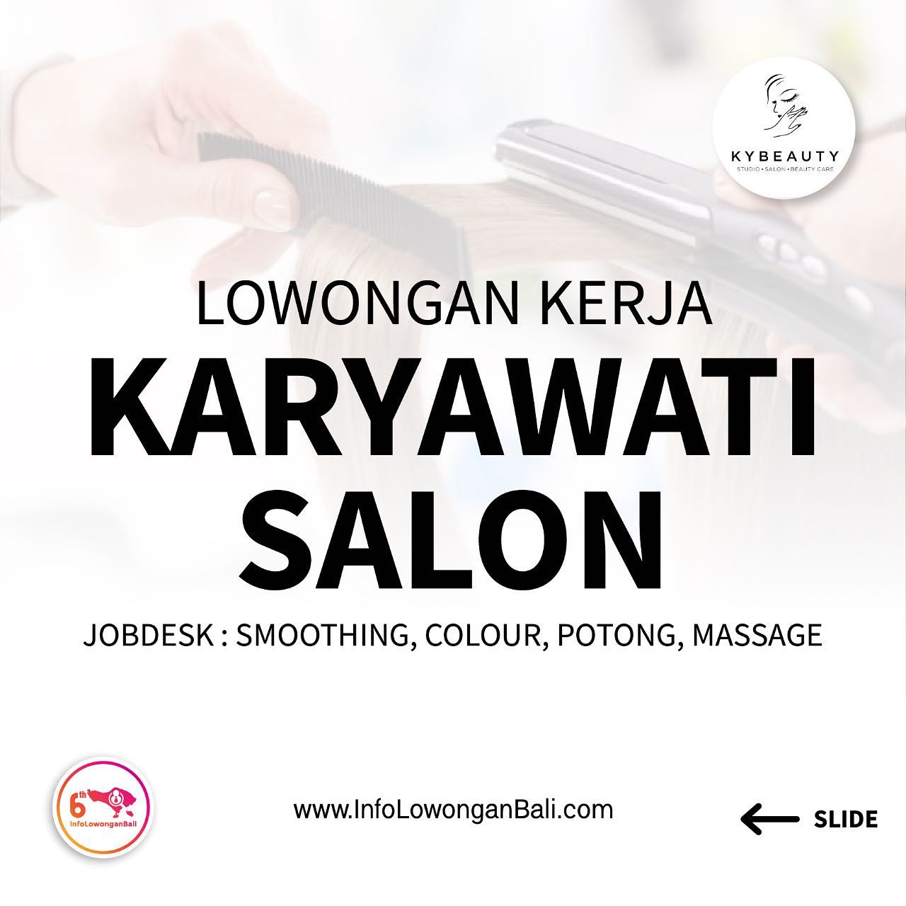 Dibutuhkan karyawati salon 1 orang penempatan di daerah DALUNG PERMAI DIUTAMAKAN...