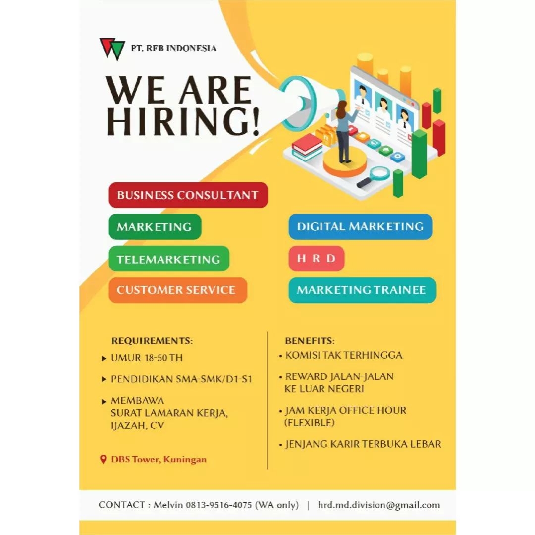 Lowongan Kerja

Penempatan DBS TOWER, KUNINGAN, Jakarta Selatan

Recruitment:
1....