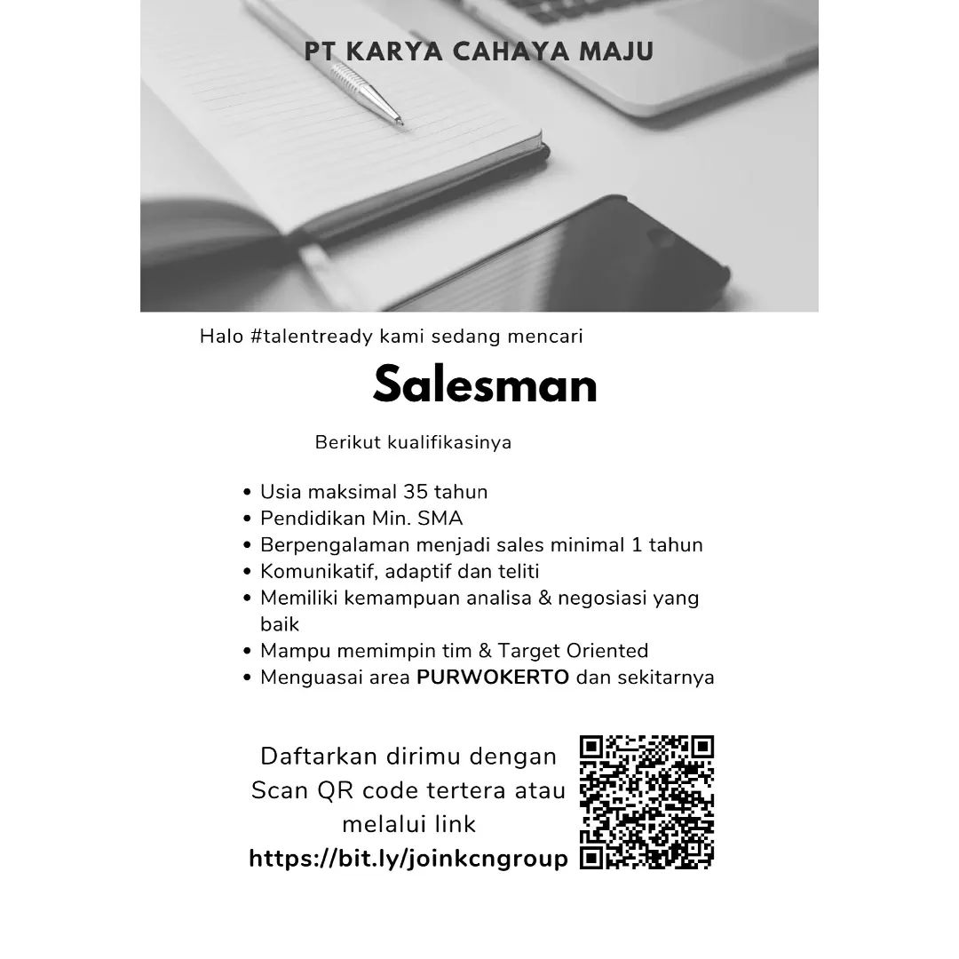 Dibutuhkan segera untuk beberapa posisi !!!
.
Info kualifikasi dan pendaftaran d...