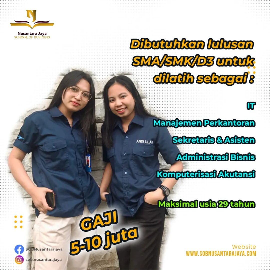 OPEN RECRUITMENT !! Pelatihan *SOB NJ ( SCHOOL OF BUSINESS NUSATARA JAYA )* sela...