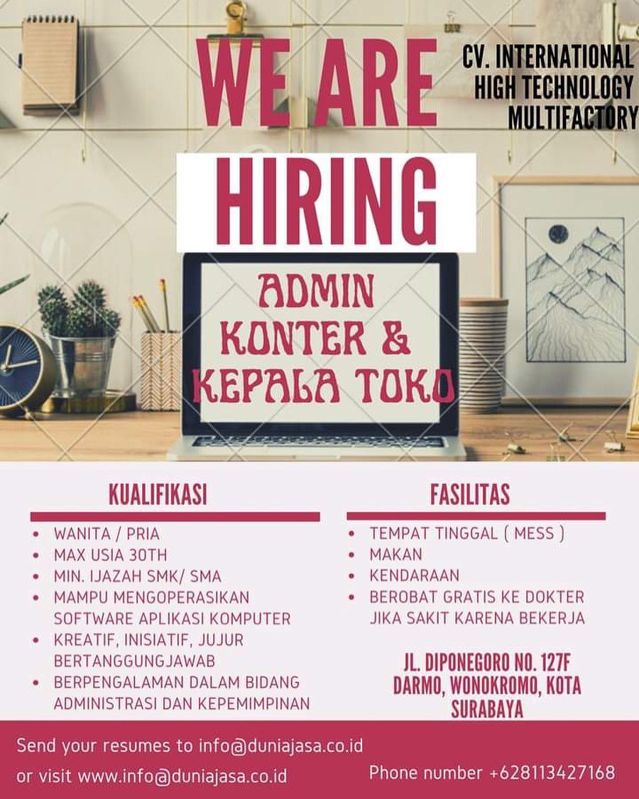 kami ada 5 cabang
1. Honest Phone Surabaya
Jl. Diponegoro no 127F Darmo Wonokrom...