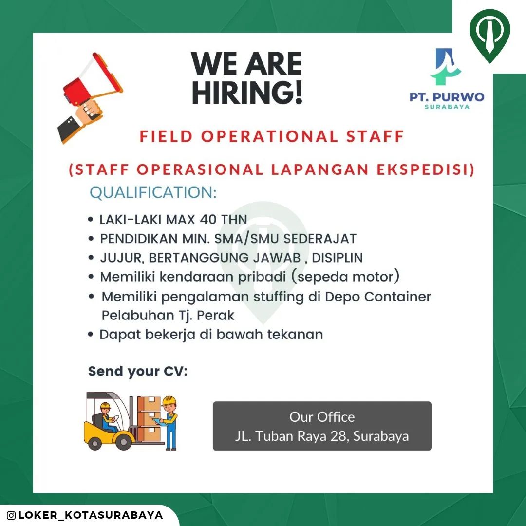 PT. PURWO LANGGENG ABADI TRANS [PT. PURWO SURABAYA] merupakan sebuah perusahaan ...