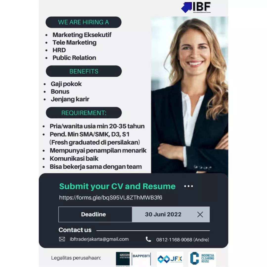PT. International Business Futures menyediakan fasilitas perdagangan Forex, Stoc...
