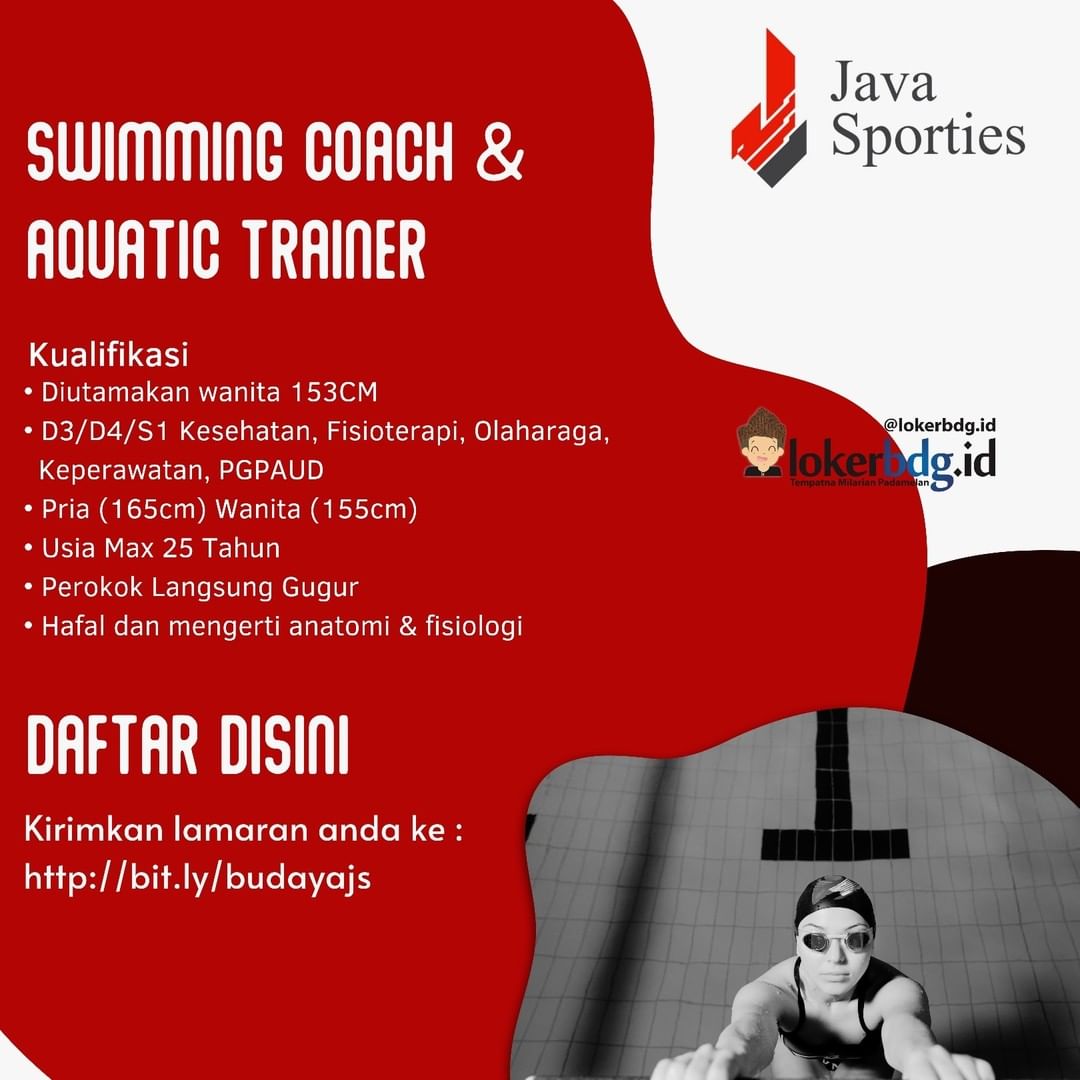 Java Sporties

We are hiring
- SWIMMING COACH & AQUATIC TRAINER

Kualifikasi :
•...