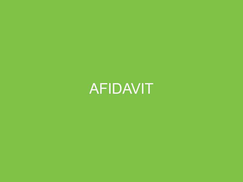 Afidavit